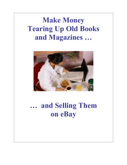 Make Money Tearing Up Old Books and Magazines …