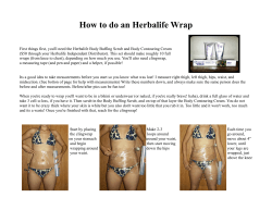 How to do an Herbalife Wrap