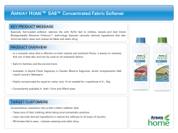 A H ™ SA8™ Concentrated Fabric Softener