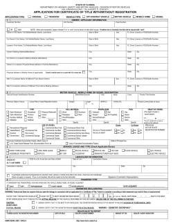 APPLICATION FOR CERTIFICATE OF TITLE WITH/WITHOUT REGISTRATION