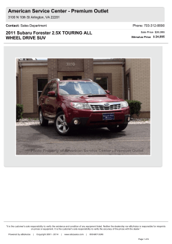 American Service Center - Premium Outlet WHEEL DRIVE SUV Contact: