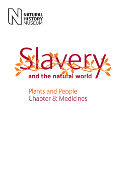 Plants and People  Chapter 8: Medicines and the natural world
