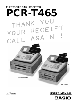 PCR-T465 THANK YOU YOUR RECEIPT CALL AGAIN !