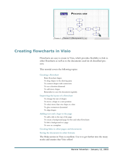 Creating flowcharts in Visio