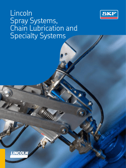 Lincoln Spray Systems, Chain Lubrication and Specialty Systems