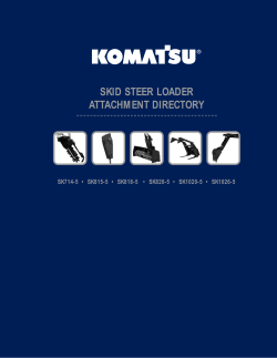 SKID STEER LOADER ATTACHMENT DIRECTORY