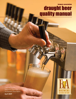draught beer quality manual brewers association Prepared by the