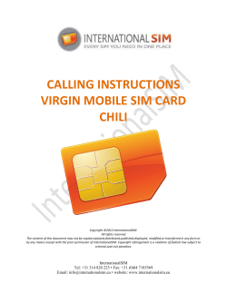 CALLING INSTRUCTIONS VIRGIN MOBILE SIM CARD CHILI