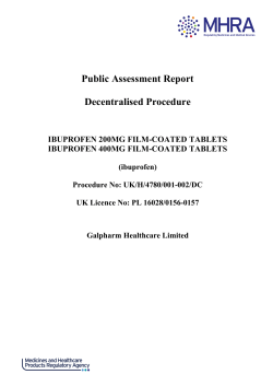 Public Assessment Report Decentralised Procedure IBUPROFEN 200MG FILM-COATED TABLETS