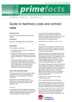 Guide to machinery costs and contract rates