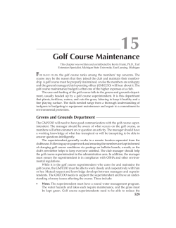 15 Golf Course Maintenance