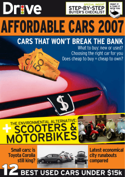 AFFORDABLE CARS 2007 + 12 MOTORBIKES