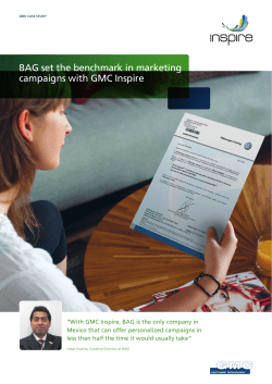 BAG set the benchmark in marketing campaigns with GMC Inspire