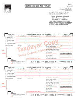 Sales and Use Tax Return DR-15 R. 07/12