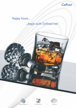 Happy hours... ...begin with Celfrost Ice! Round	Cube	Ice										|												Dice	Cube	Ice																	|																	Flake	Ice