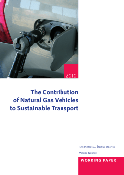 The Contribution of Natural Gas Vehicles to Sustainable Transport 2010
