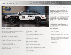 C H R Y S L E R  ... exceptional police vehicle the award winning 292 hp 3.6-liter Pentastar