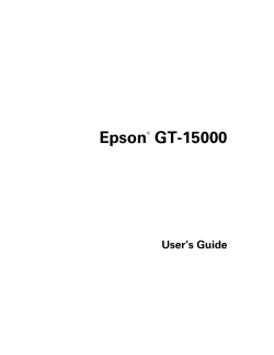 Epson  GT-15000 User’s Guide ®