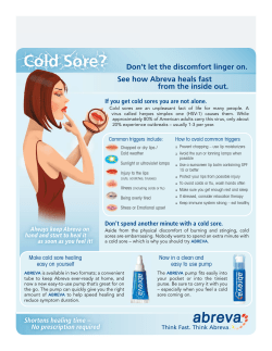 If you get cold sores you are not alone.