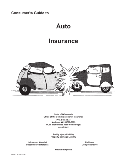 Auto Insurance Consumer's Guide to