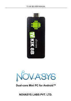 Android™ Dual-core Mini PC for NOVASYS LABS PVT. LTD.