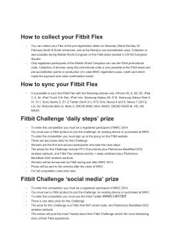 How to collect your Fitbit Flex