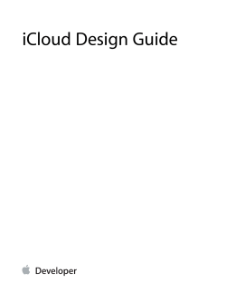 iCloud Design Guide