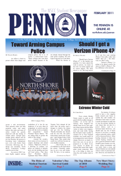 FEBRUARY 2011 THE PENNON IS ONLINE AT: