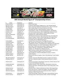 36th Annual World Figure 8® Championship Drivers