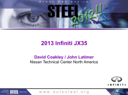 2013 Infiniti JX35 David Coakley / John Latimer