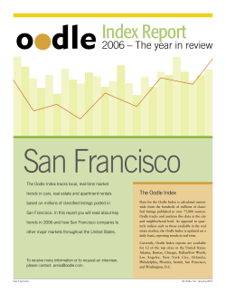 San Francisco Index Report 2006 – The year in review The Oodle Index