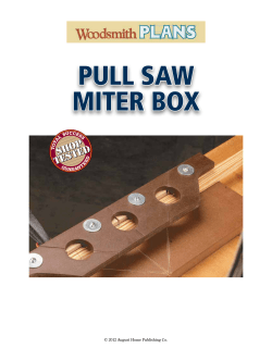 Pull saw Miter box © 2012 August Home Publishing Co.
