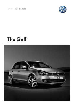 The Golf Effective from 1.4.2011