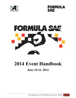 2014 Event Handbook June 18-21, 2014