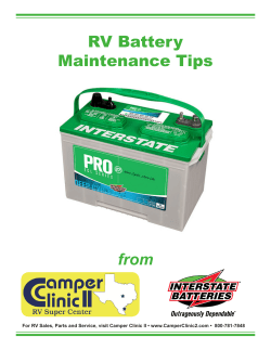 RV Battery Maintenance Tips from