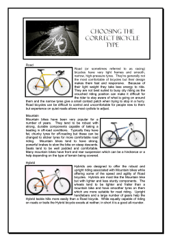 Choosing The Correct Bicycle Type