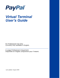 Virtual Terminal User’s Guide