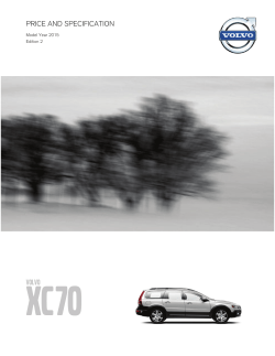 XC70 VOLVO PRICE AND SPECIFICATION