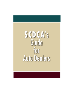 SCDCA’  Guide for