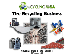 Tire Recycling Business  26 February 2013