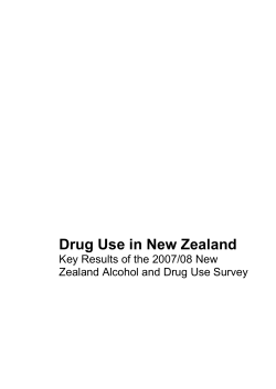Drug Use in New Zealand Key Results of the 2007/08 New