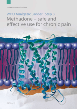 Methadone – safe and effective use for chronic pain