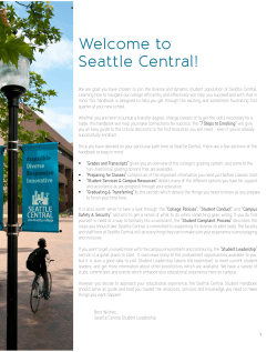 Welcome to Seattle Central!