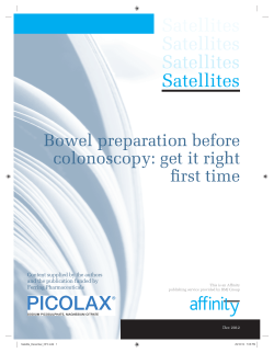 Bowel preparation before colonoscopy: get it right ﬁ rst time
