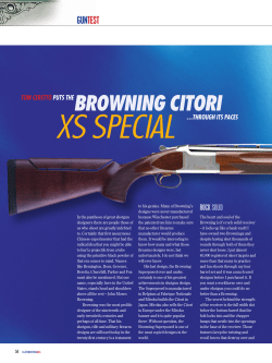 XS SPECIAL BROWNING CITORI GUN TEST