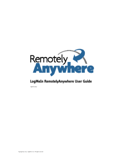 LogMeIn RemotelyAnywhere User Guide April 2007