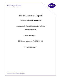 Public Assessment Report  Decentralised Procedure