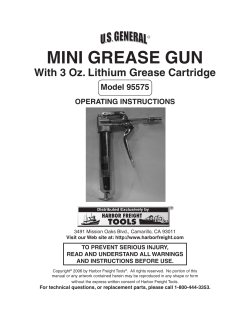MINI GREASE GUN With 3 Oz. Lithium Grease Cartridge