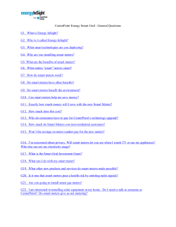 CenterPoint Energy Smart Grid - General Questions