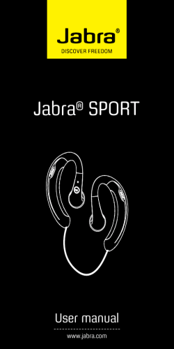Jabra SPORT User manual ®